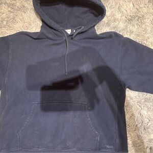 Aritzia TNA Navy Blue Hooded Sweatshirt
